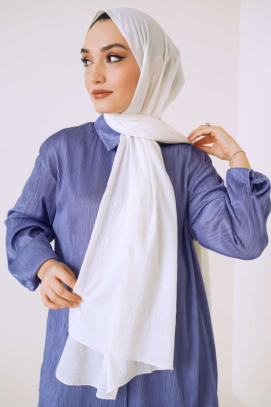 Bubble Mio Cazz Şal Beyaz