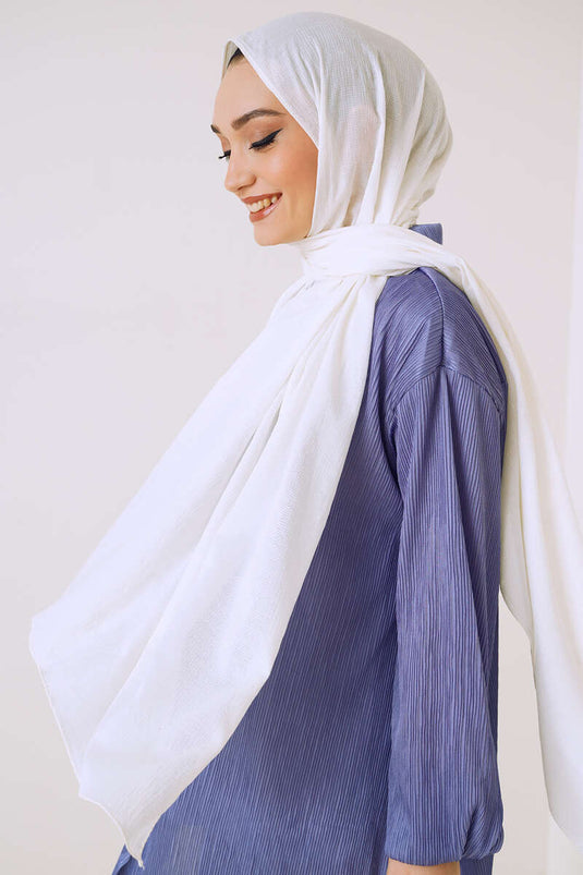 Bubble Mio Cazz Şal Beyaz