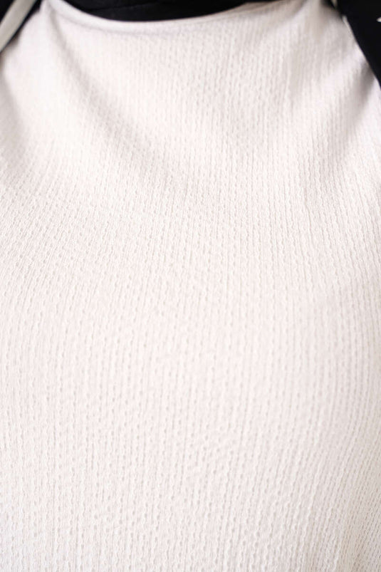 Doublure froissée blanche