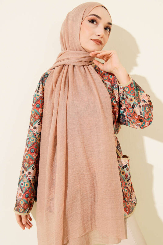 بُرومجوق شال ناعم لون جمل