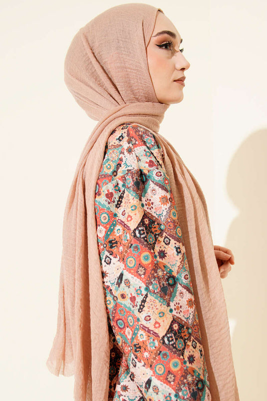 بُرومجوق شال ناعم لون جمل