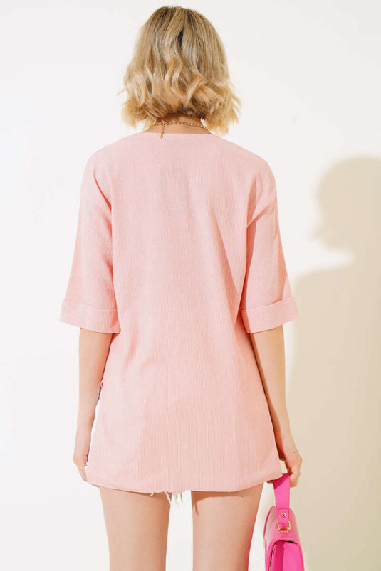 Bürümcük T-Shirt Lachs