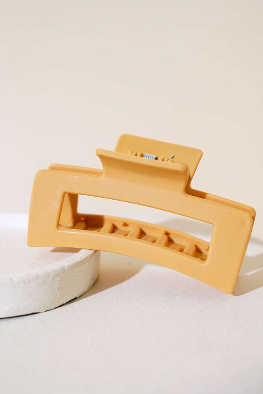 Grande Boucle Carrée à Loquet Camel