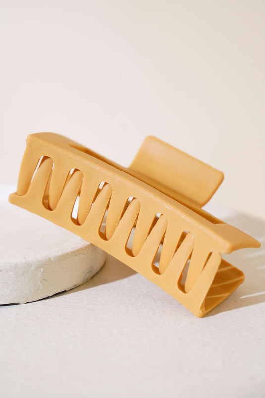 Grande Boucle Carrée à Loquet Camel