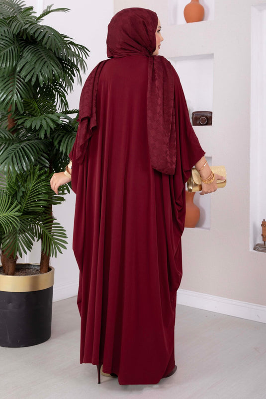 Completo Sandy Lungo Con Cintura Bordeaux