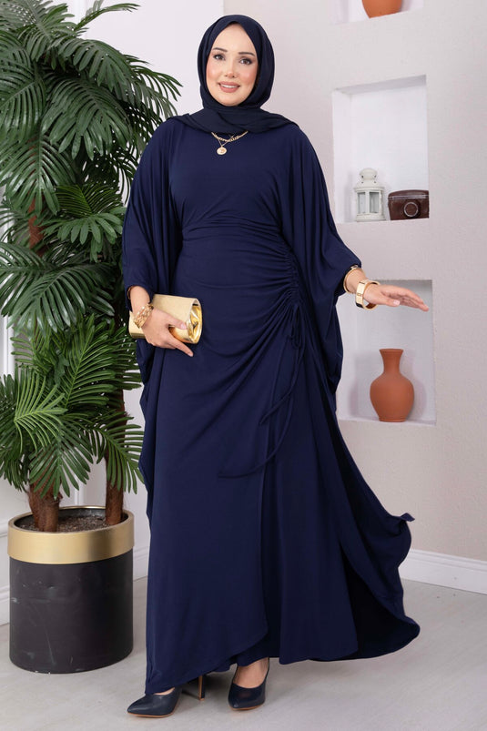 Completo Sandy Largo Con Cintura Blu Navy
