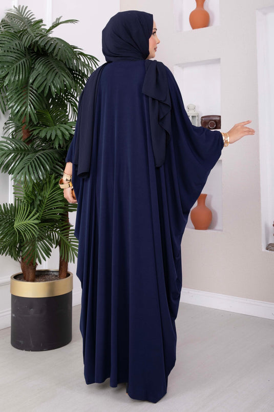 Completo Sandy Largo Con Cintura Blu Navy