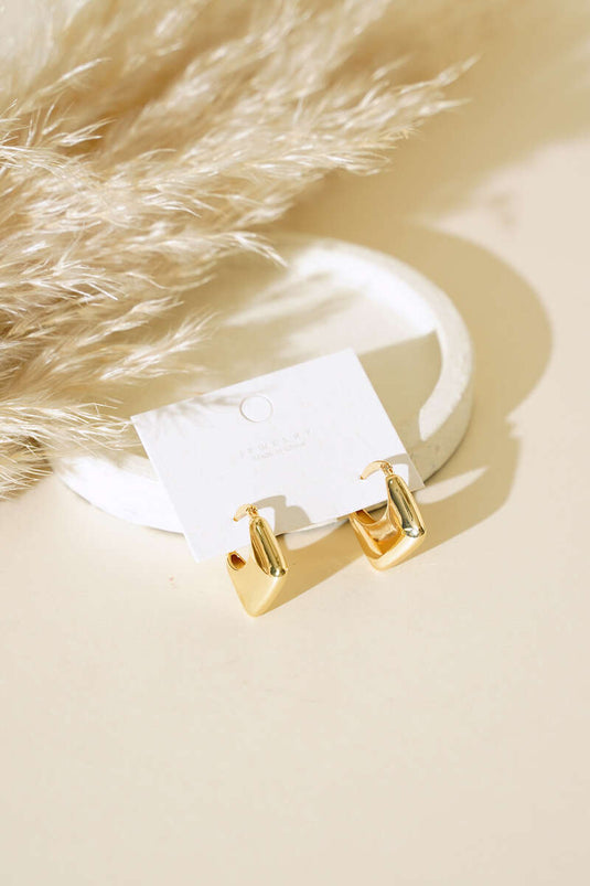 Boucles d'oreilles modèle sac en or