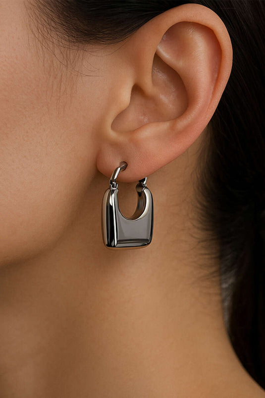 Çanta Model Küpe Gümüş