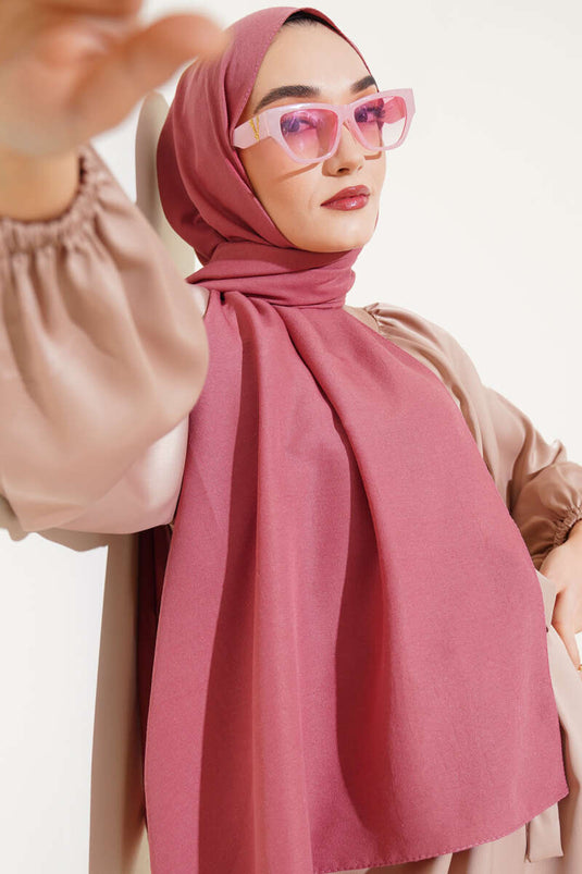 Châle Cazz Plain Rose poudré