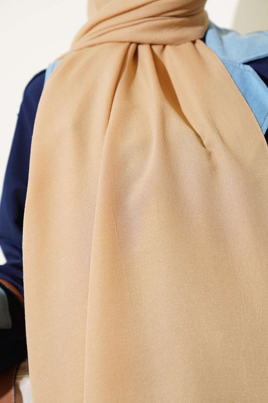 Châle Cazz uni beige sable