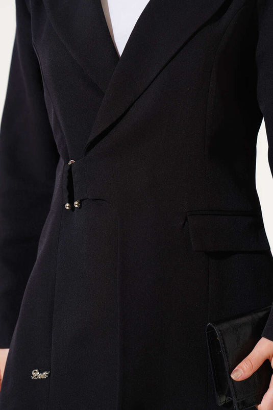 Abito doppiopetto due pezzi con giacca nero