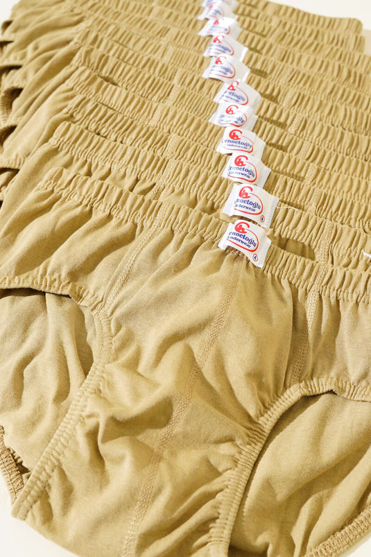 Cennetoğlu 12-Pack Men's Briefs New Khaki