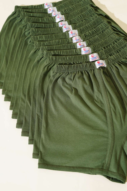 Cennetoğlu 12-Pack Men's Boxer Khaki