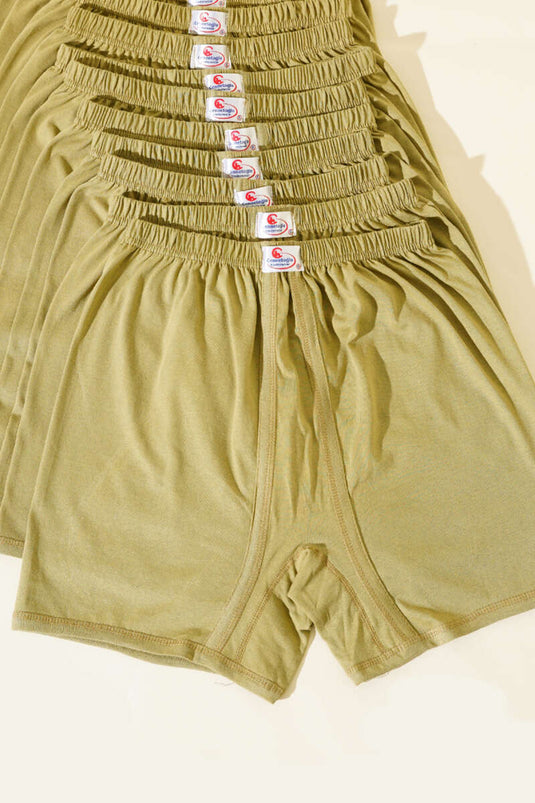 Cennetoğlu 12-Pack Men's Boxer Shorts New Khaki