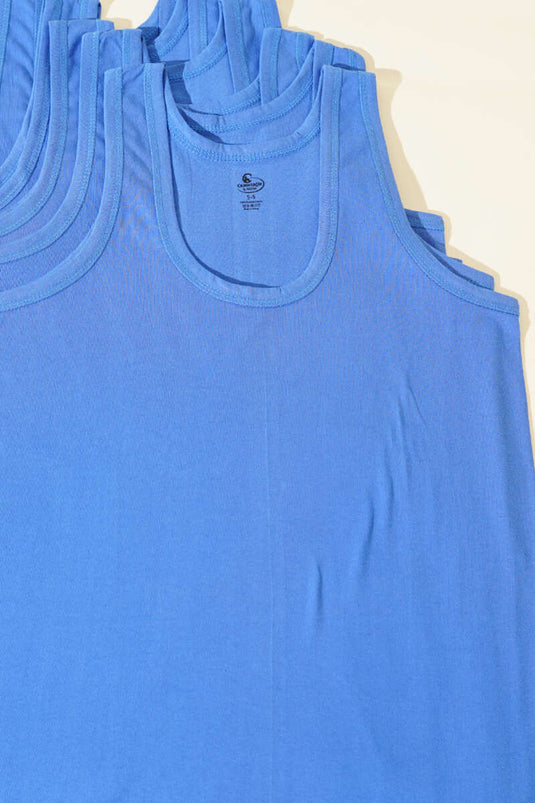 Cennetoğlu 6-Pack Men's Undershirt Blue