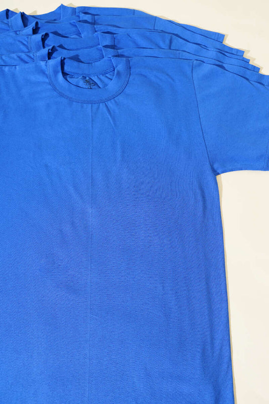 Cennetoğlu 6-Pack Men's Crew Neck Undershirt Blue