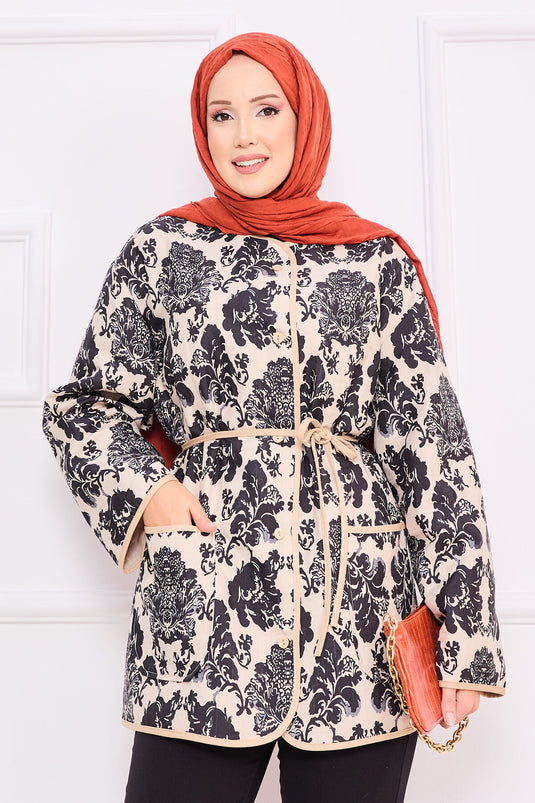 سترة بوهيمية مبطنة بتفاصيل جيوب -2