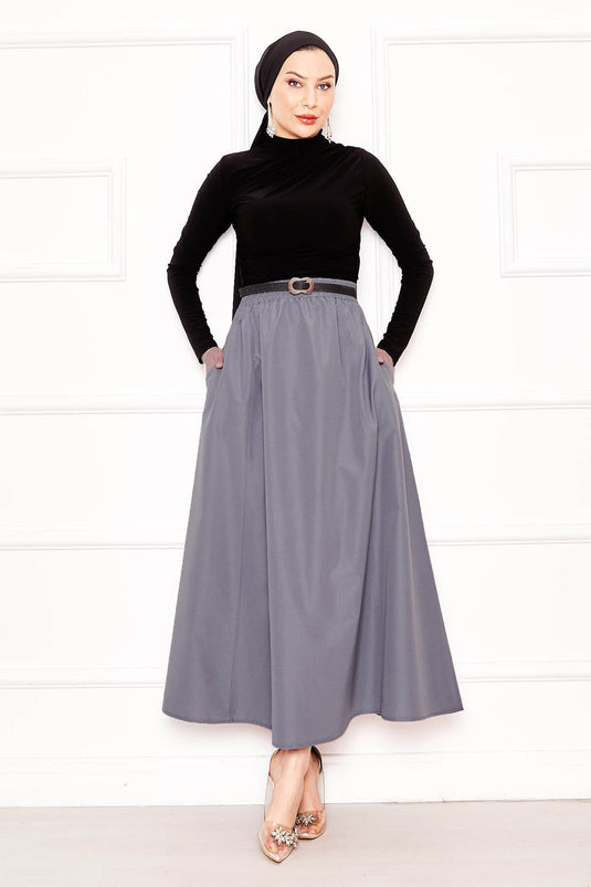 Jupe sportive Terikoton avec poches en gris