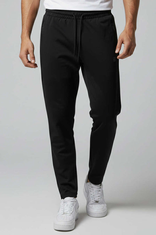 Men's Sweatpants with Side Zipper Black