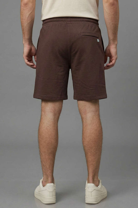 Men's Shorts with Zipper Pocket Brown