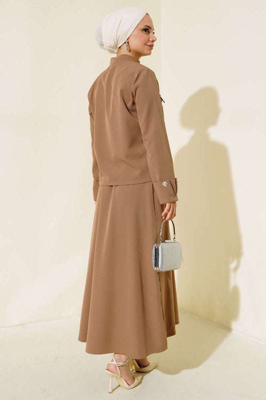 Latte double avec détails de couverture de poche