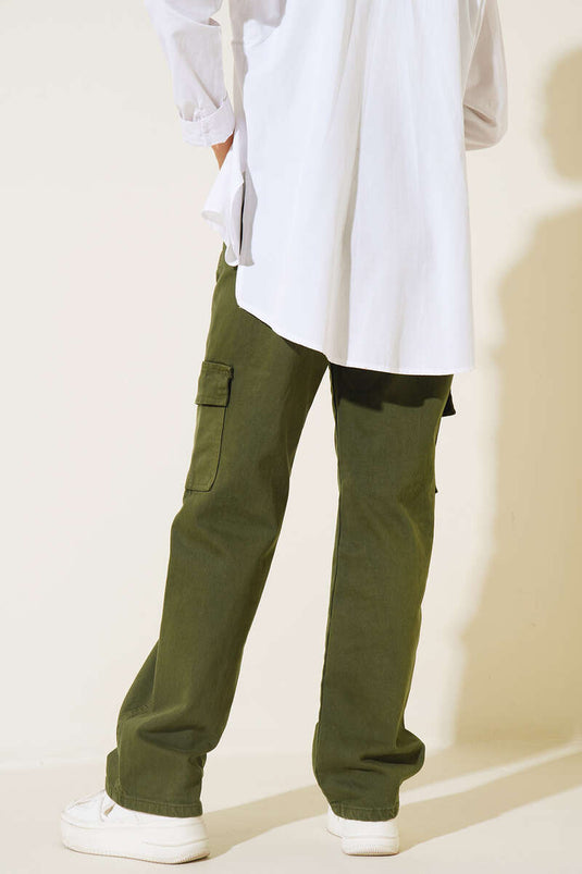 Cargobroek met zak, camouflage