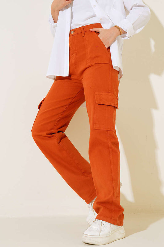 السراويل البضائع مع بلاط جيوب