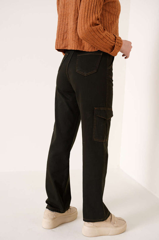 Pocket Cargo Pants Pastel Green