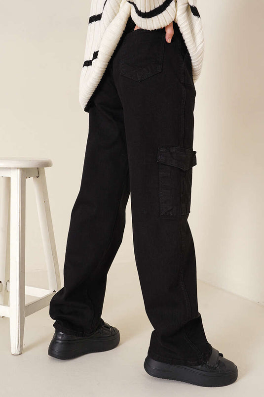 Pocket Cargo Pants Black