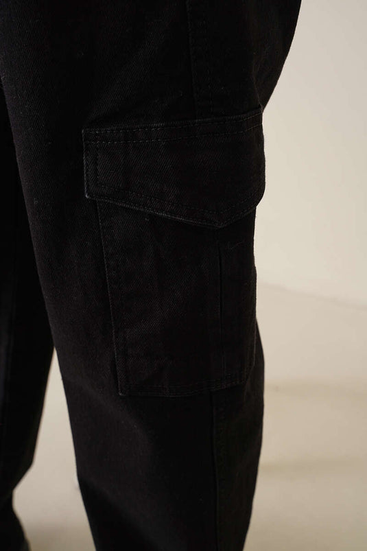 Pocket Cargo Pants Black