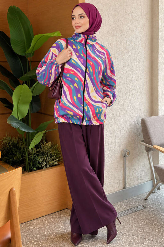 Veste À Poches Multicolore 1