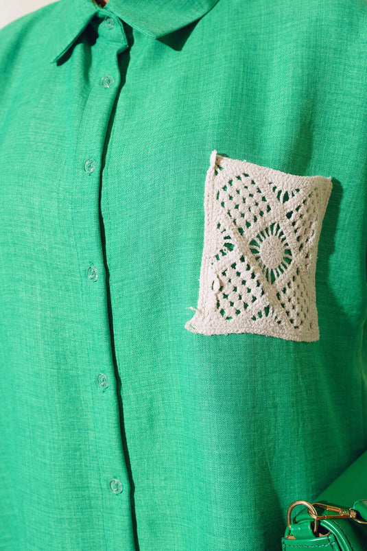 Cepli Keten Gömlek Benetton