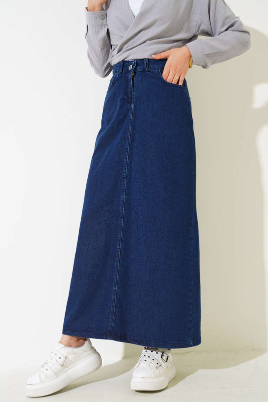 Jeansrock mit Taschen