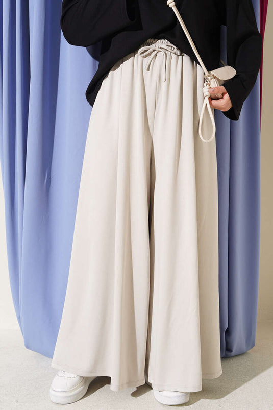 Pantalon Large Avec Poches Et Décorations