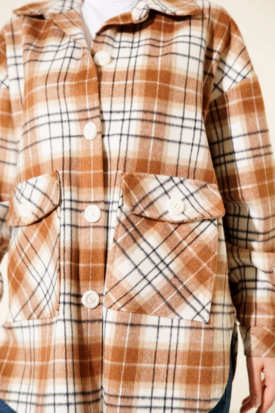 Lumberjack Jacket with Pockets, Tan
