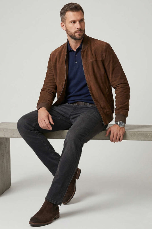 Cepli Regular Fit Herren Jeanshose in Rauchgrau
