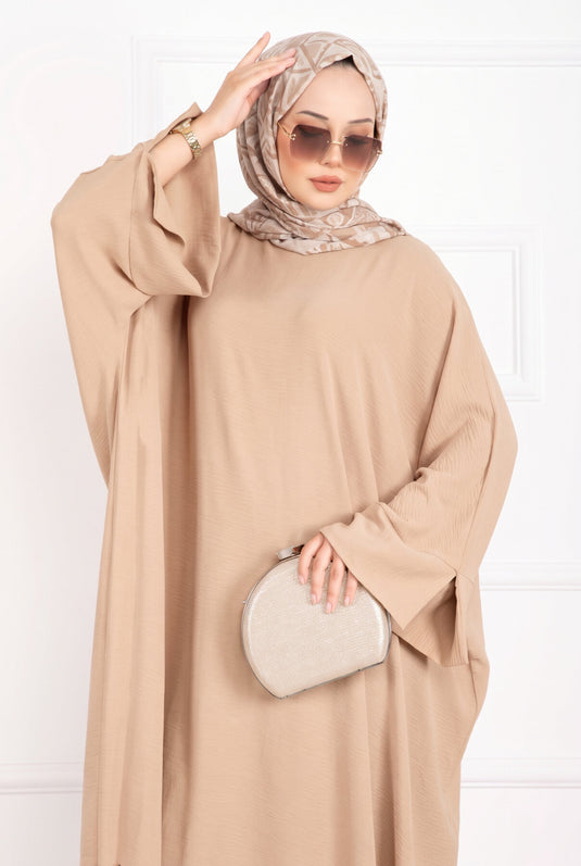 Ceyda Tesettür Abaya Bej