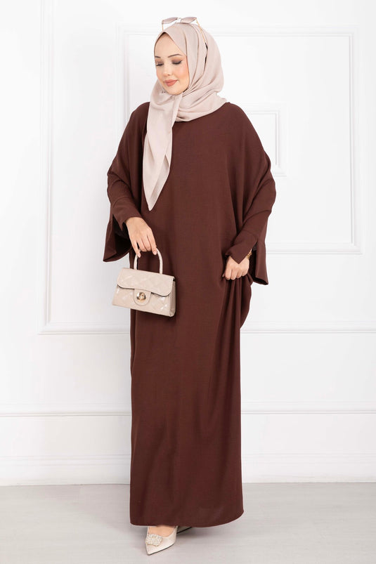 Ceyda Tesettür Abaya Kahve