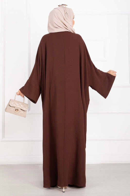 Ceyda Tesettür Abaya Kahve
