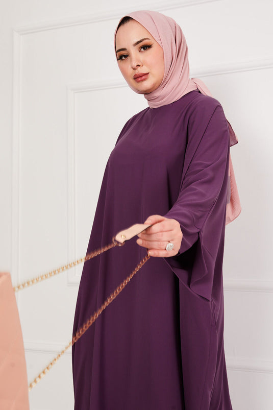 عباية حجاب سيدا أرجوانية