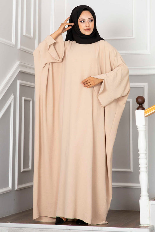 Ceyda Tesettür Abaya Krem