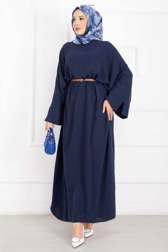 Ceyda Tesettür Abaya Lacivert