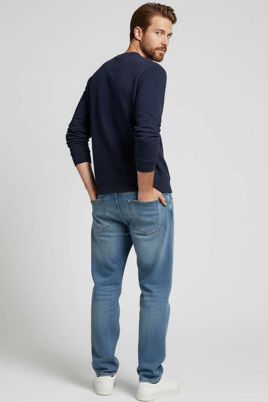 Change Embroidered Men's Sweatshirt Navy Blue