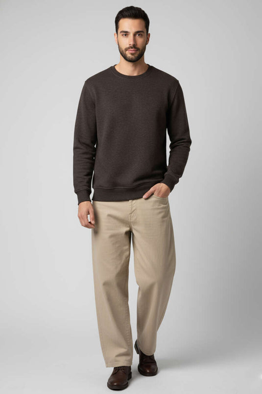 Change Embroidered Men's Sweatshirt, Plum