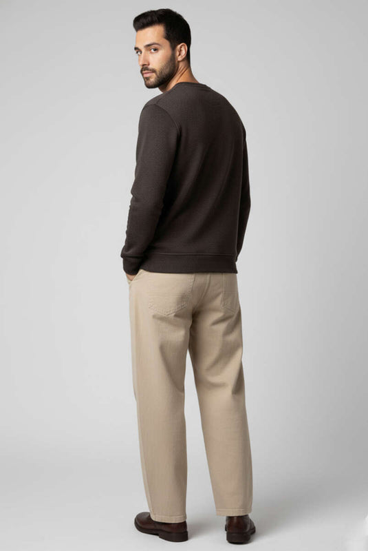 Change Embroidered Men's Sweatshirt, Plum