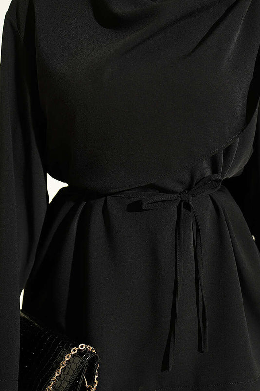 Ensemble 2 Pièces Avec Broche Florale Noire