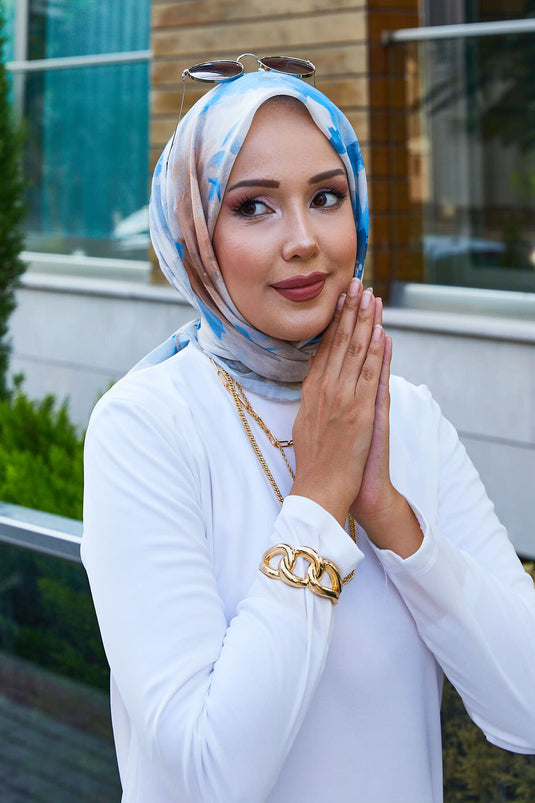 Écharpe à motifs floraux Pierre