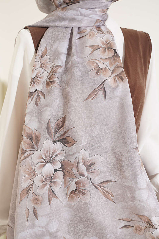 Châle Vert Menthe À Motifs Floraux Et Paillettes