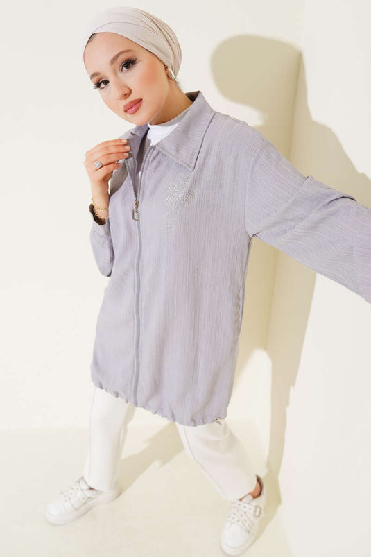 Flower-Bearing Tree Bark Cover Grey